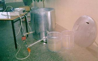 Çeltik beyaz uç nematodu ile mücadelede fiziksel önlemler (elektrikli ısıtma düzeneği).